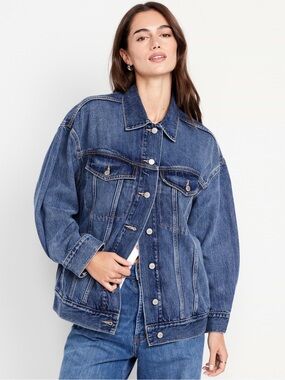 Old Navy Oversized Jean Trucker Jacket